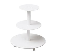 Picture of 3 TIERED CAKE STAND PLASTIC